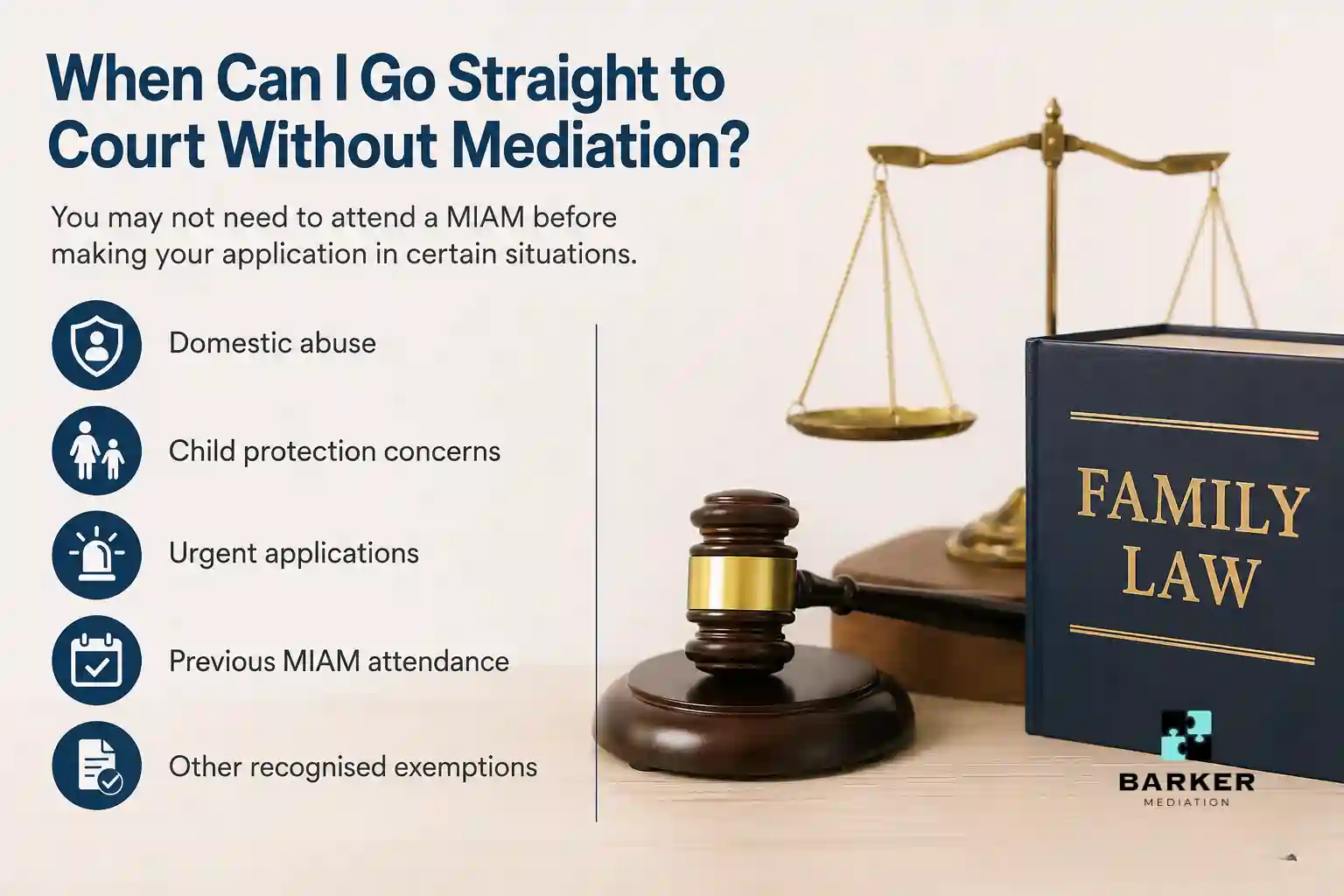 When Can I Go Straight to Court Without Mediation Milton Keynes?